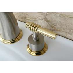   Satin Nickel/ Polished Brass Bathroom Faucet  Overstock