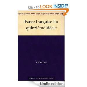 Farce française du quinzième siècle (French Edition) Anonyme 