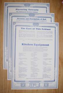 McDougall Cabinet Door Chart Set  