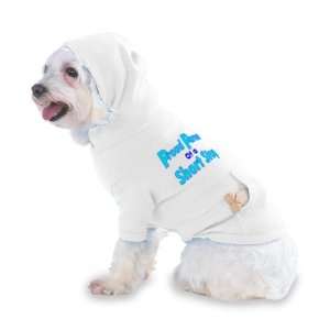   Stop Hooded (Hoody) T Shirt with pocket for your Dog or Cat SMALL
