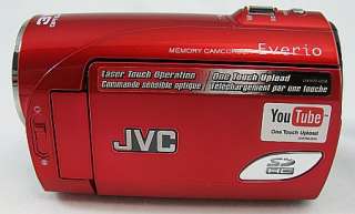 JVC Everio S GZ MS100 Flash Memory Camcorder Boxed RED 0046838036873 