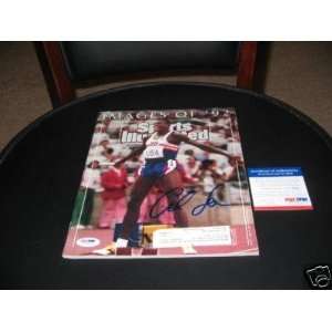 Carl Lewis Olympics Psa/dna Signed Sports Illustrated 