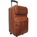 Amerileather Brown Leather 25 inch Expandable Wheeled Upright