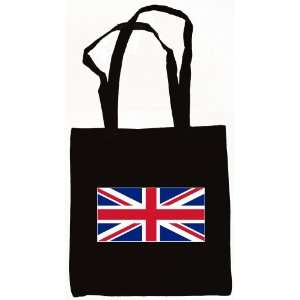  United Kingdom UK Flag Tote Bag Black: Everything Else