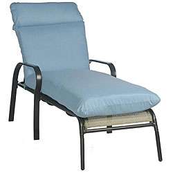 Sky Blue Outdoor Chaise Lounge Cushion  Overstock