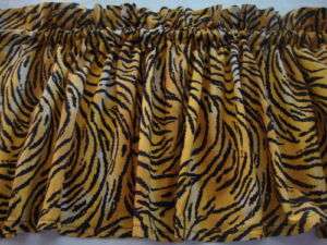 Tiger Stripes Curtain Valance Jungle Theme Kids Teens  