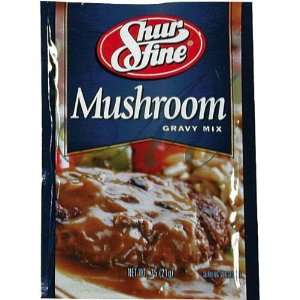Shurfine Mushroom Gravy Mix   24 Pack  Grocery & Gourmet 