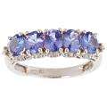 Yach Sterling Silver Tanzanite and Diamond Accent Fashion Ring Today 