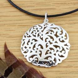   Silver Family Tree Filigree Necklace (Mexico)  Overstock