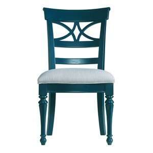   Living Sea Watch Ticking Marine Fabric Side Chair: Furniture & Decor