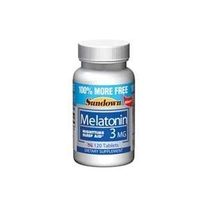  Melatonin   3 mg 120 tab ( Six Pack) Health & Personal 