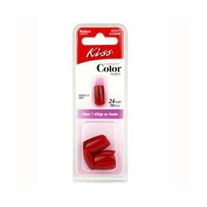  Kiss Instant Color Medium Length Nail Kit Perfect Red 