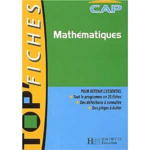  TopFiches  Mathématiques, CAP (Fiches) (9782011686190 