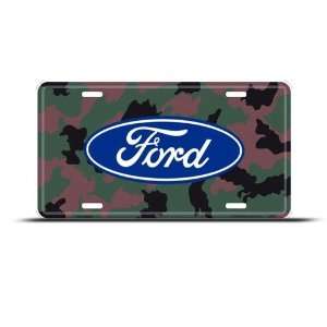  Ford Camo Metal Novelty Car Auto License Plate Wall Sign 
