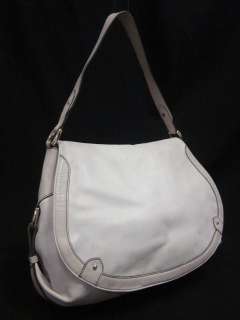 COLE HAAN Paige White Leather Shoulder Handbag  