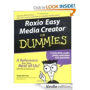 Roxio Easy Media Creator For Dummies (For Dummies (Computers)) Greg 