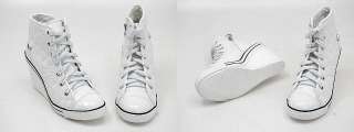Womens White Shiny Sneakers Wedge Heel Boots US 5~8 / Ladies Platform 