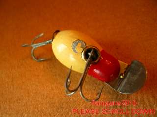   SHAPE vintage TACKLE BOX FIND CREEK CHUB TINY TIM FISHING LURE  