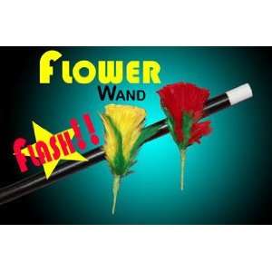  Flash Flower Wand   Flower Magic Trick Toys & Games