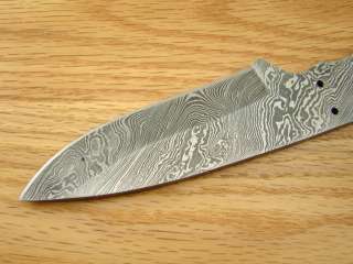 Custom Damascus Knife Runt Push Last Resort Blank Knifemaking 32 7 