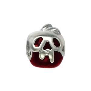  141042 Poisoned Apple Bead in Sterling Silver with Enamel 