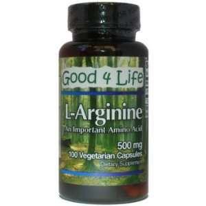  L Arginine 500mg (100 Vegetarian Capsules) Health 
