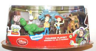 Disney Store Toy Story HEROES FIGURE SET BULLSEYE WOODY  