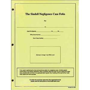  The Sindell Negligence Case Folio (5 folios in each 