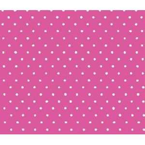   Round Crib Sheets   Primary Pindots Pink Woven   Made In USA Baby