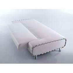Lucas White Leather Sofa/ Sofabed  Overstock