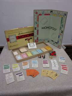 Vintage Monopoly Game w/Box  