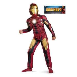   Muscle Light Up Iron Man Mark VI Costume Size Small: Office Products