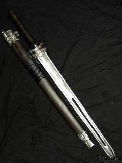   Li Wu Ming Hand Forged Chinese Sword Full Tang Wooden Scabbard  