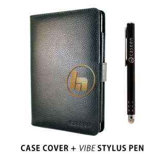   Leather Case Cover + Black VIBE Stylus for Nook Color Nook Tablet