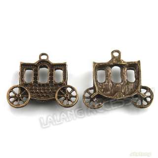   Carriage Alloy Charm Bronze Pendants 27x30mm Free Shipping  