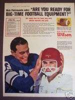 1963 Detroit Lions Football Nick Pietrosante WILSON ad  
