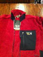 NWT Mens Mountain Hard Wear Monkey Man Fleece Jacket Maroon Red Extra 