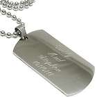 Stainless Steel Personalized 2 Dog Tag with Necklace Free Engraving