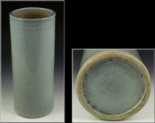 Fine Antique 18thC Chinese Porcelain Cylinder Form Vase  