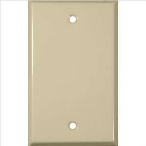 Morris Products Stainless Steel Metal Wall Plates 1 Gang Blank Ivory 