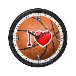  Wall Clock I Love Basketball 