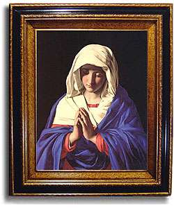Virgin in Prayer by Sassoferrato Framed Canvas Art  