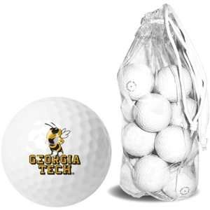   Georgia Tech Yellow Jackets 15 Golf Ball Clear Pack: Sports & Outdoors