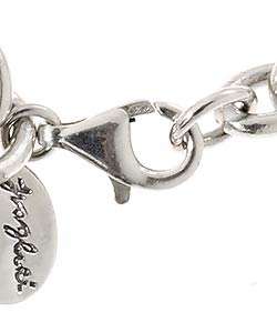   Poetic Sterling Silver Insignia Round Bracelet (A M)  
