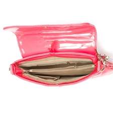 Pink Maya Small Quilted Chain Strap Purse Handbag Bag  