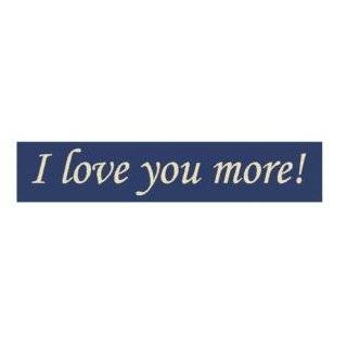 Love You More Hand Painted Wood Sign:  Home & Kitchen