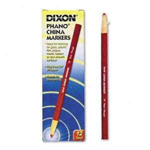  New Peel Off China Marker Red Dozen Case Pack 2   439144 