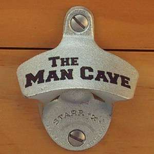 THE MAN CAVE Starr X Wall Mount Bottle Opener NEW!  