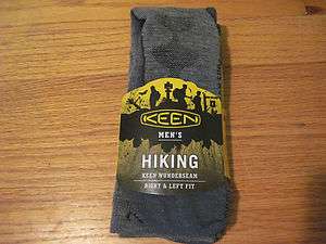 KEEN Mens Wunderseam Boulder Canyon Hiking Socks 61% Merino Wool $17 