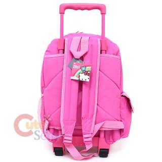   Kitty Large School Roller Backpack Lunch Bag Pink Teddy Bear 4